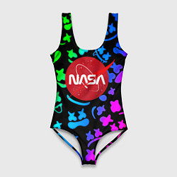 Женский купальник-боди Marshmello x NASA gradient