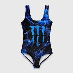 Купальник-боди 3D женский Monster energy искры дымы, цвет: 3D-принт