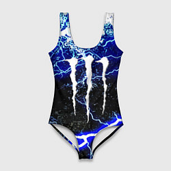 Купальник-боди 3D женский Monster storm energy, цвет: 3D-принт