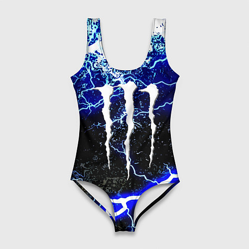 Женский купальник-боди Monster storm energy / 3D-принт – фото 1