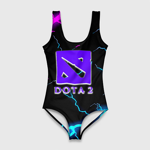 Женский купальник-боди Dota неоновый шторм / 3D-принт – фото 1