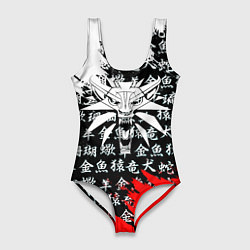 Женский купальник-боди Ведьмак япония краски