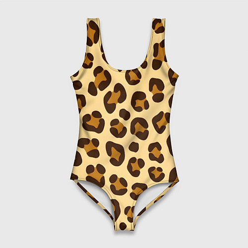 Женский купальник-боди Паттерн с пятнами леопарда / 3D-принт – фото 1