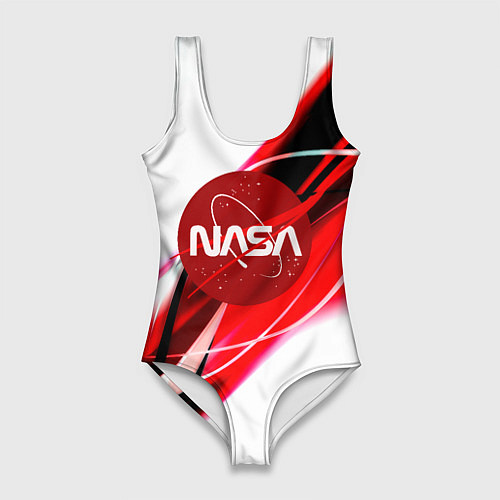 Женский купальник-боди Nasa абстрактные полосы / 3D-принт – фото 1
