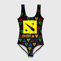 Женский купальник-боди Dota pattern witcher