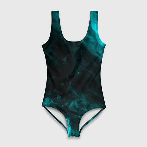 Женский купальник-боди Neon smoke / 3D-принт – фото 1