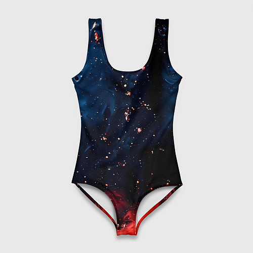 Женский купальник-боди Багровый туман / 3D-принт – фото 1