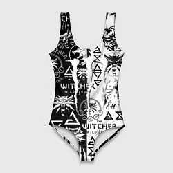 Женский купальник-боди Monster energy логотипы игр