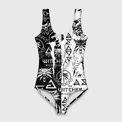 Женский купальник-боди Monster energy логотипы игр / 3D-принт – фото 1