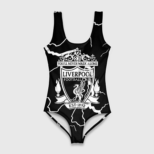 Женский купальник-боди Liverpool storm black / 3D-принт – фото 1