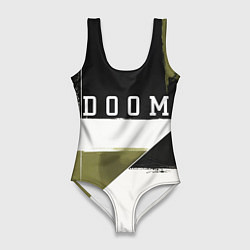 Купальник-боди 3D женский Doom The Dark Ages, цвет: 3D-принт