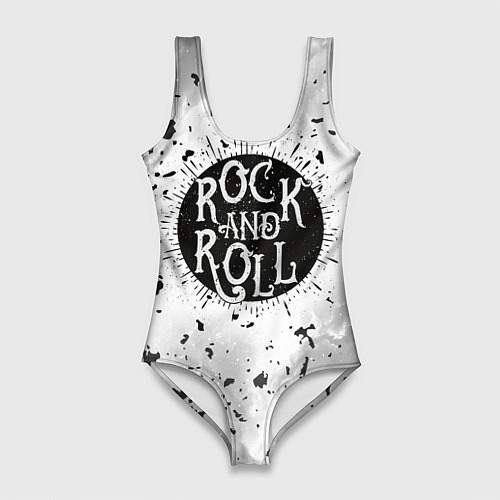 Женский купальник-боди Рок энд ролл / 3D-принт – фото 1