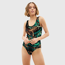 Купальник-боди 3D женский Японские драконы ирезуми, цвет: 3D-принт — фото 2