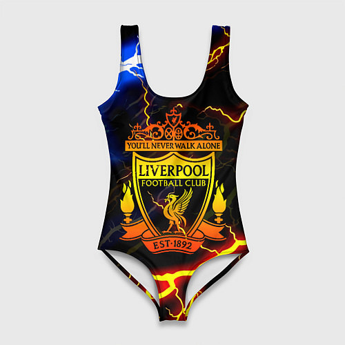 Женский купальник-боди Liverpool storm / 3D-принт – фото 1