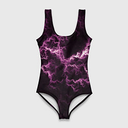 Женский купальник-боди Lightning pink glow