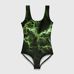 Женский купальник-боди Lightning green glow