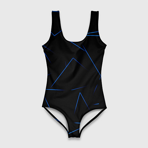Женский купальник-боди Color blue line / 3D-принт – фото 1