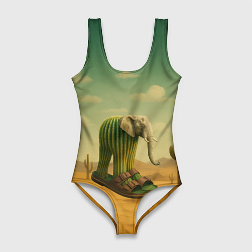 Женский купальник-боди Лирили ларила мем / 3D-принт – фото 1