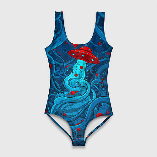 Женский купальник-боди Контакт с хаосом / 3D-принт – фото 1