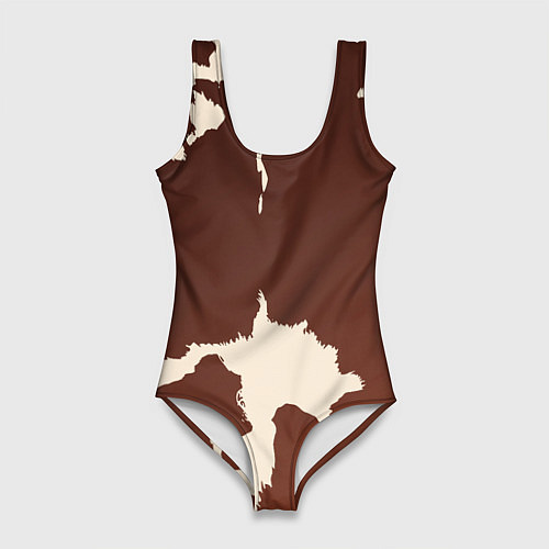Женский купальник-боди Коровий узор / 3D-принт – фото 1