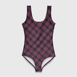 Купальник-боди 3D женский Tartan, цвет: 3D-принт