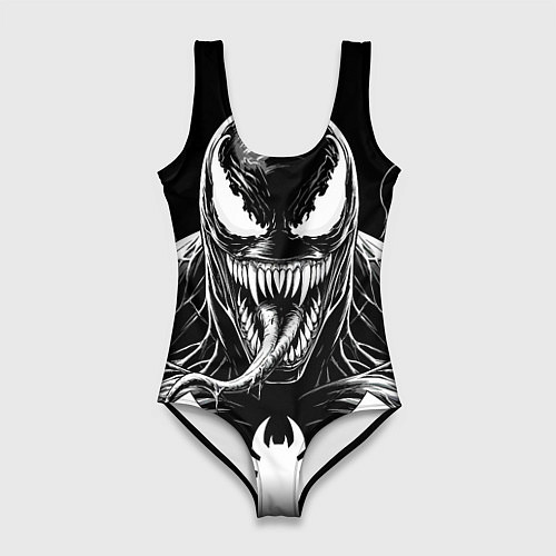 Женский купальник-боди Веном эпичный / 3D-принт – фото 1