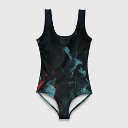 Купальник-боди 3D женский Кайло рен лес звёздные войны, цвет: 3D-принт