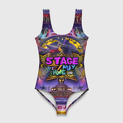 Купальник-боди 3D женский Stage, цвет: 3D-принт