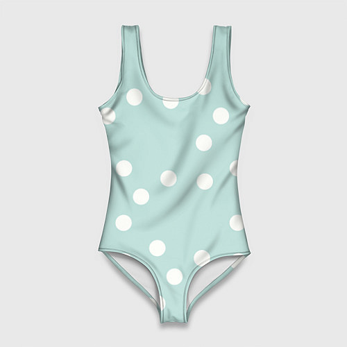 Женский купальник-боди Снежная морская пена / 3D-принт – фото 1