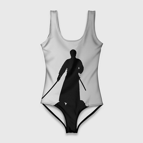 Женский купальник-боди Самурай в поле / 3D-принт – фото 1