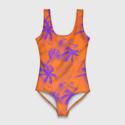 Женский купальник-боди Palm orange