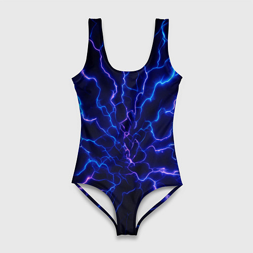 Женский купальник-боди Разряд молнии текстура / 3D-принт – фото 1