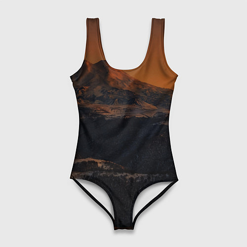 Женский купальник-боди Эльбрус / 3D-принт – фото 1