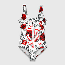 Женский купальник-боди Doom розы