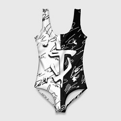 Женский купальник-боди Doom автографы