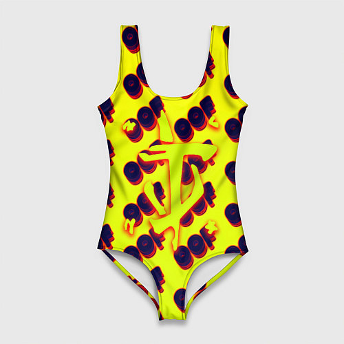 Женский купальник-боди Doom off / 3D-принт – фото 1