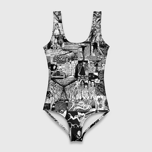 Женский купальник-боди Horror World of Junji Ito / 3D-принт – фото 1