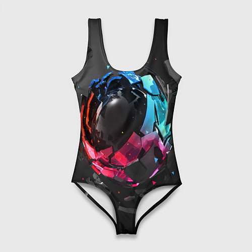 Женский купальник-боди Abstract graphics / 3D-принт – фото 1