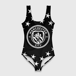 Женский купальник-боди Манчестер сити звезды