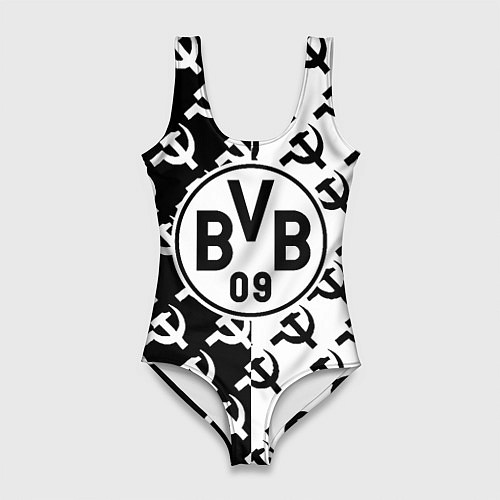 Женский купальник-боди Borussia паттерн ссср / 3D-принт – фото 1