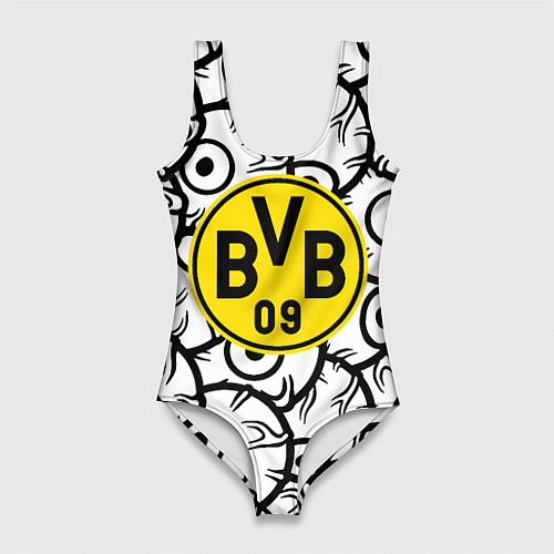 Женский купальник-боди Borussia глаза текстура / 3D-принт – фото 1