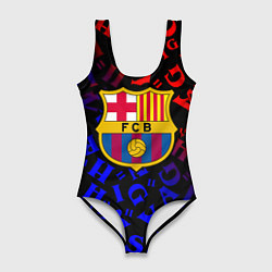 Женский купальник-боди Barcelona градиент символы