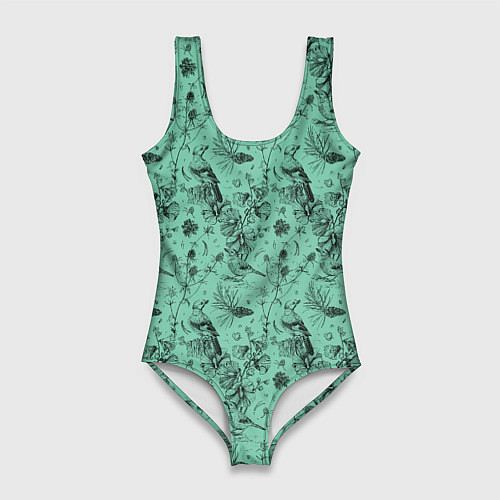 Женский купальник-боди В Бузулукском бору / 3D-принт – фото 1