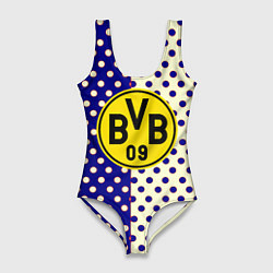 Купальник-боди 3D женский Borussia точки текстура, цвет: 3D-принт