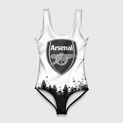 Женский купальник-боди Arsenal черный лес