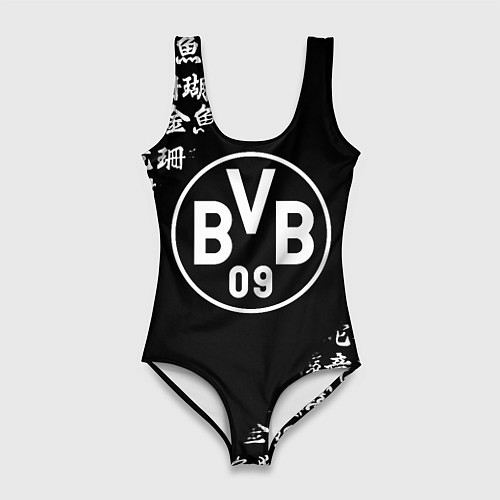 Женский купальник-боди Borussia китайские символы текстура / 3D-принт – фото 1
