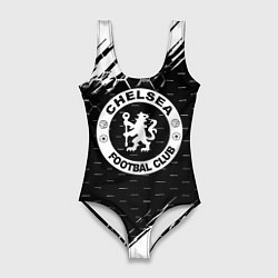 Женский купальник-боди Chelsea штрихи красок текстура