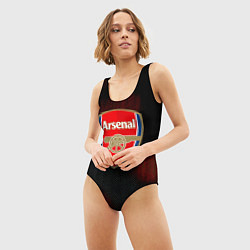 Купальник-боди 3D женский Арсенал абстракция штрихи, цвет: 3D-принт — фото 2