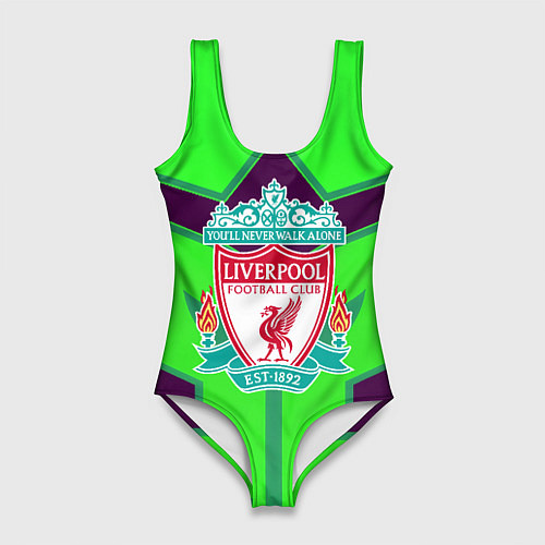 Женский купальник-боди Liverpool геометрия текстура спорт / 3D-принт – фото 1