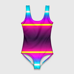 Женский купальник-боди Color neon